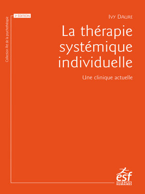 cover image of La thérapie systémique individuelle